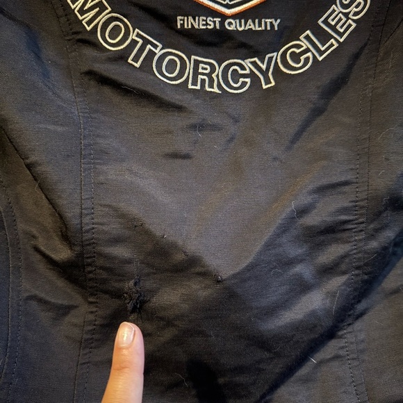 Harley-Davidson Black Jacket/ Vest Combo. SEE PHOTOS AND DESCRIPTION - Picture 3 of 7